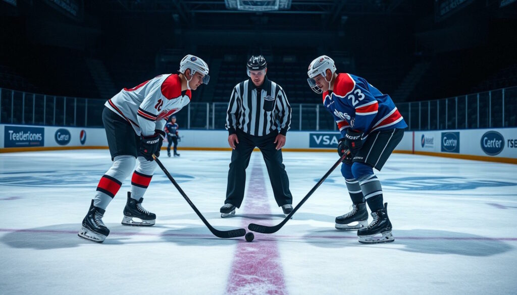 face-off eishockey